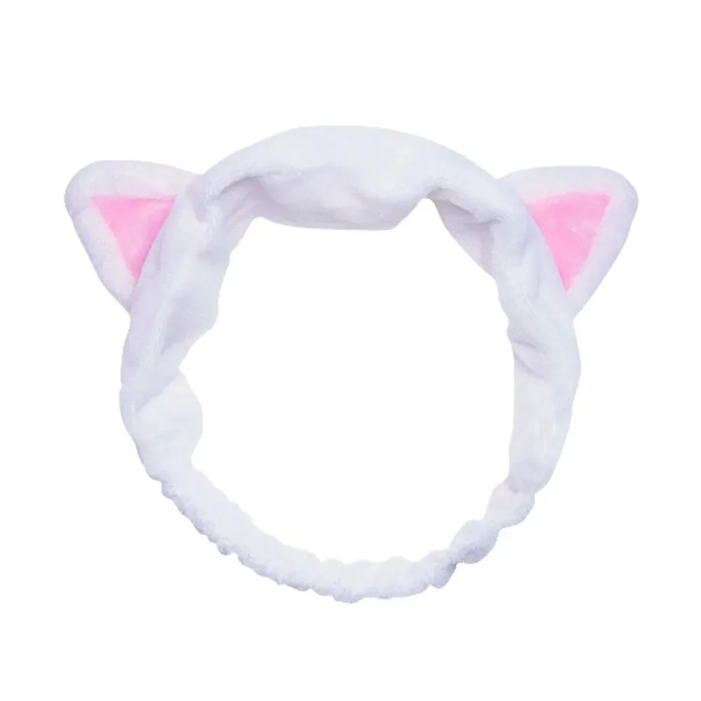 NIB I Dew Care White Cat Soft Headband Skincare Accessory Self‑Care & Spa Night